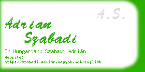 adrian szabadi business card